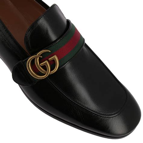 gucci black loafers men|Gucci loafers men monogram.